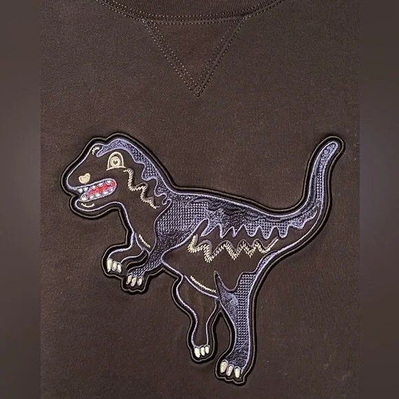 Coach Embroidered Rexy Dark Blue Sweater